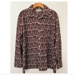 E1-- vtg PENNEYS HAWAII vintage long sleeve rare retro button men's shirt